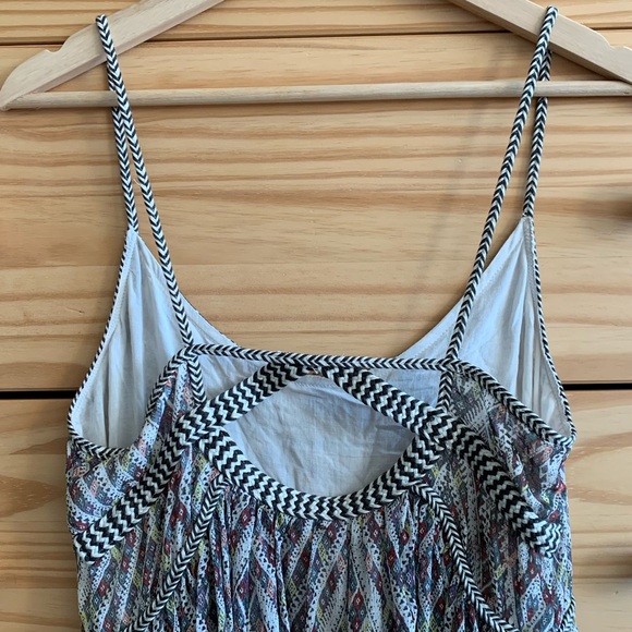 Free People Tribal Rope Swing Mini Dress XS - Picture 6 of 8